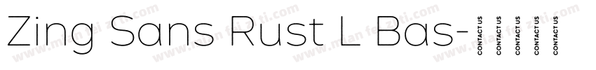 Zing Sans Rust L Bas字体转换